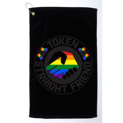 Token Straight Friend Lgbtq Friend Group Golf Towel
