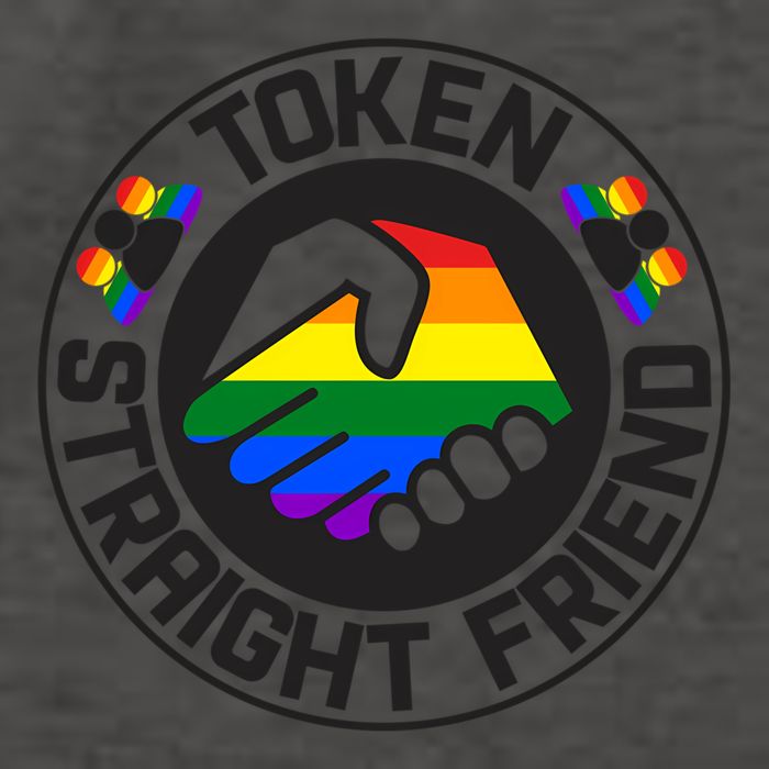 Token Straight Friend Lgbtq Friend Group Vector Backpack