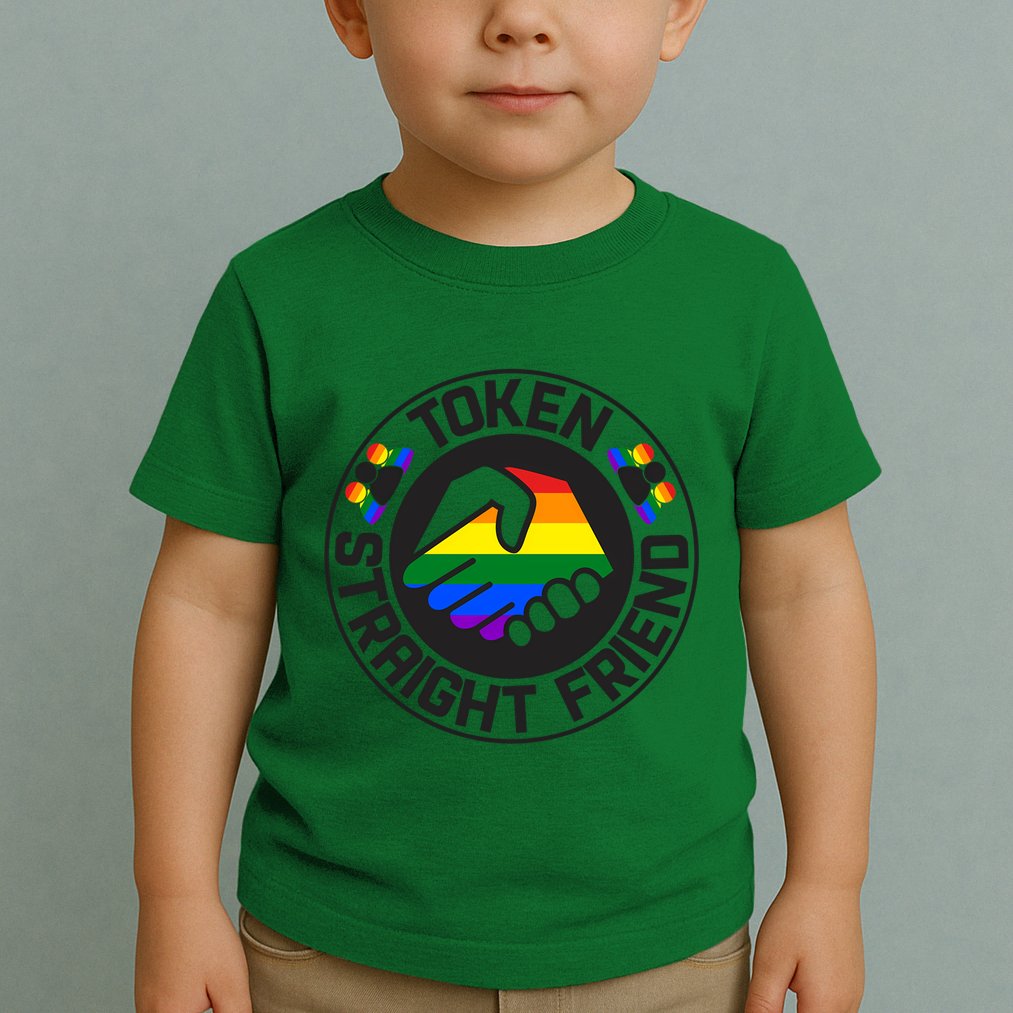 Token Straight Friend Lgbtq Friend Group Toddler T-Shirt