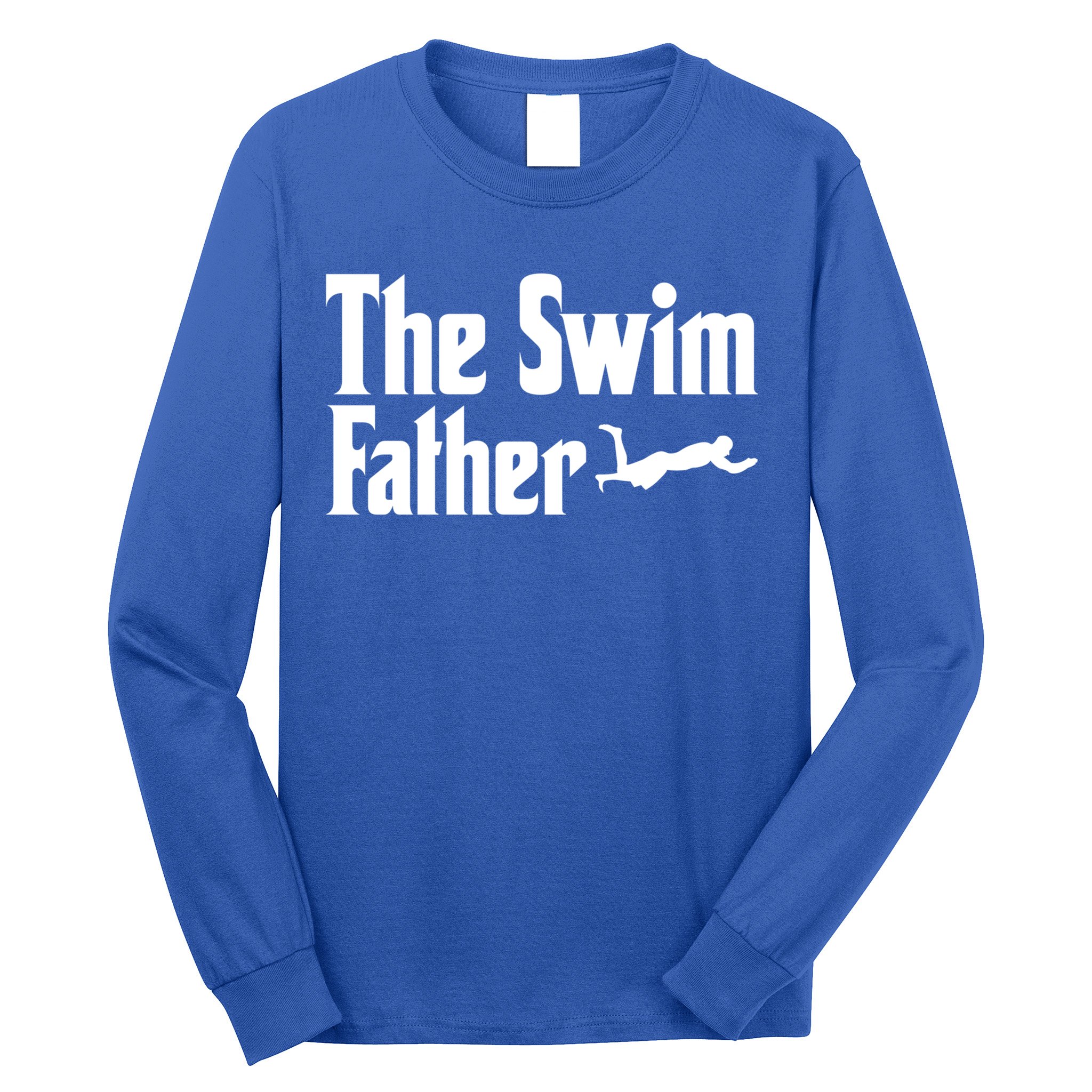 The Swim Father Swimming Dad Swimmer Fathers Day Cute Gift Long Sleeve Shirt