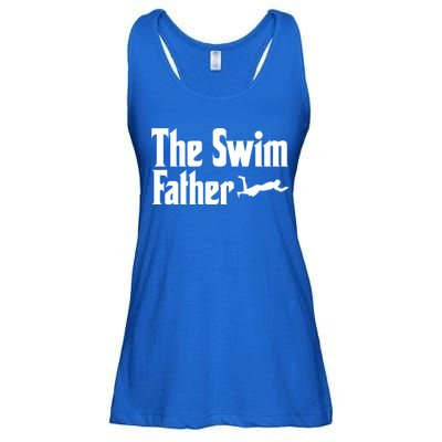 The Swim Father Swimming Dad Swimmer Fathers Day Cute Gift Ladies Essential Flowy Tank
