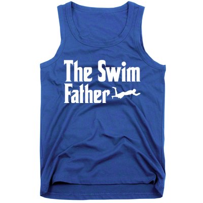 The Swim Father Swimming Dad Swimmer Fathers Day Cute Gift Tank Top