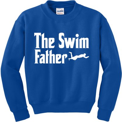 The Swim Father Swimming Dad Swimmer Fathers Day Cute Gift Kids Sweatshirt