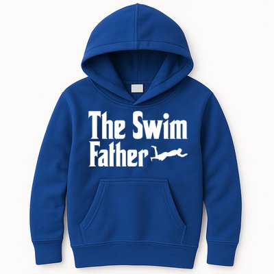 The Swim Father Swimming Dad Swimmer Fathers Day Cute Gift Kids Hoodie