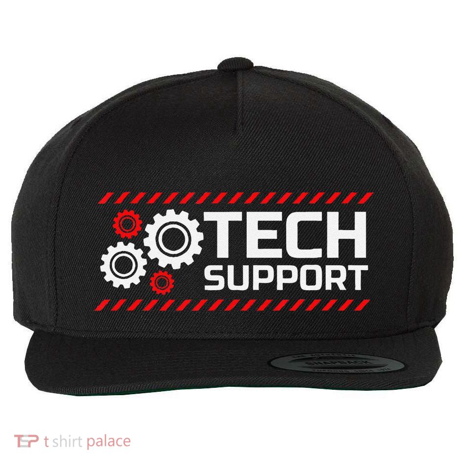 Tech Support Funny Wool Snapback Cap