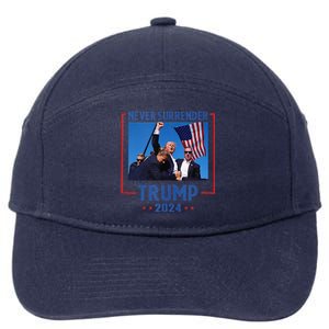 Trump Speech Fist In The Air Pennsylvania Trump 2024 7-Panel Snapback Hat