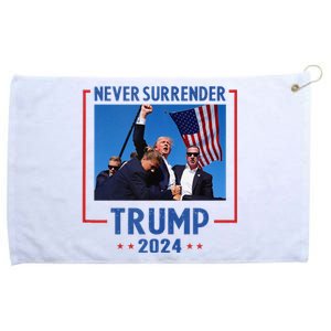 Trump Speech Fist In The Air Pennsylvania Trump 2024 Grommeted Golf Towel