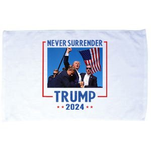 Trump Speech Fist In The Air Pennsylvania Trump 2024 Microfiber Hand Towel