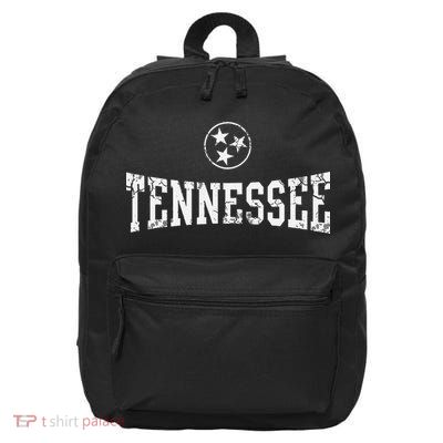 Tennessee State Flag Home Tennessean Distressed Orange 16 in Basic Backpack
