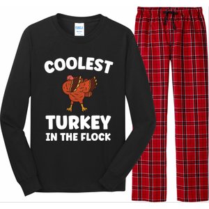 Turkey Squad Funny Thanksgiving Meaningful Gift Long Sleeve Pajama Set