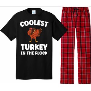 Turkey Squad Funny Thanksgiving Meaningful Gift Pajama Set