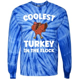 Turkey Squad Funny Thanksgiving Meaningful Gift Tie-Dye Long Sleeve Shirt