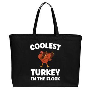 Turkey Squad Funny Thanksgiving Meaningful Gift Cotton Canvas Jumbo Tote