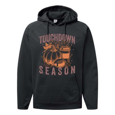 Touchdown Season Football Fall Graphic Performance Fleece Hoodie