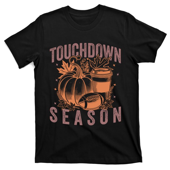 Touchdown Season Football Fall Graphic T-Shirt