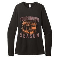 Touchdown Season Football Fall Graphic Womens CVC Long Sleeve Shirt