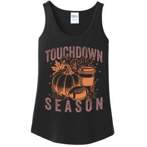 Touchdown Season Football Fall Graphic Ladies Essential Tank