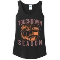 Touchdown Season Football Fall Graphic Ladies Essential Tank