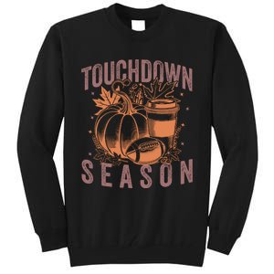 Touchdown Season Football Fall Graphic Tall Sweatshirt