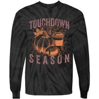 Touchdown Season Football Fall Graphic Tie-Dye Long Sleeve Shirt