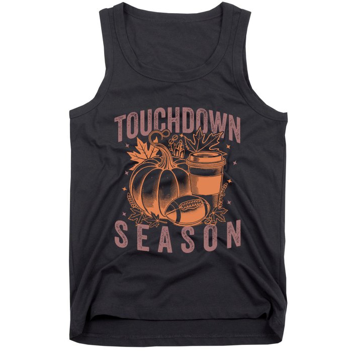 Touchdown Season Football Fall Graphic Tank Top