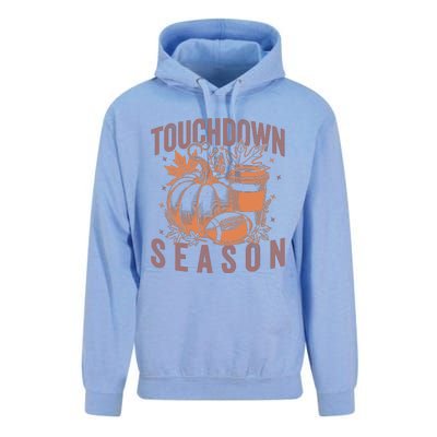 Touchdown Season Football Fall Graphic Unisex Surf Hoodie