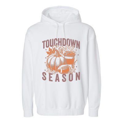 Touchdown Season Football Fall Graphic Garment-Dyed Fleece Hoodie