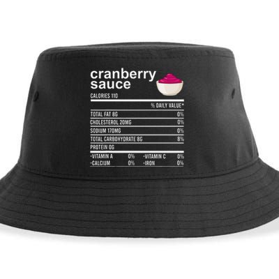 Thanksgiving Sauce Food Cranberry Nutrition Fact Sustainable Bucket Hat