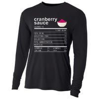 Thanksgiving Sauce Food Cranberry Nutrition Fact Cooling Performance Long Sleeve Crew