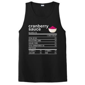 Thanksgiving Sauce Food Cranberry Nutrition Fact PosiCharge Competitor Tank