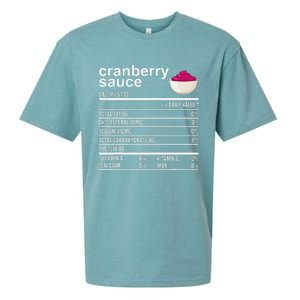 Thanksgiving Sauce Food Cranberry Nutrition Fact Sueded Cloud Jersey T-Shirt