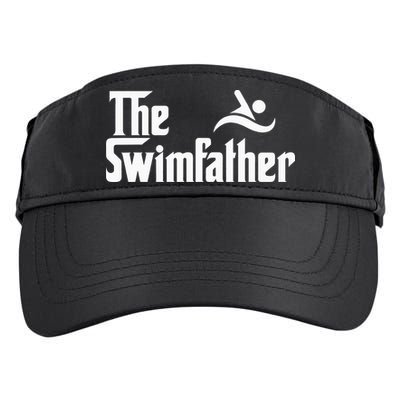 The Swim Father Funny Swimming Swimmer Gift Adult Drive Performance Visor