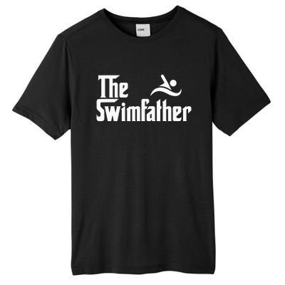 The Swim Father Funny Swimming Swimmer Gift Tall Fusion ChromaSoft Performance T-Shirt