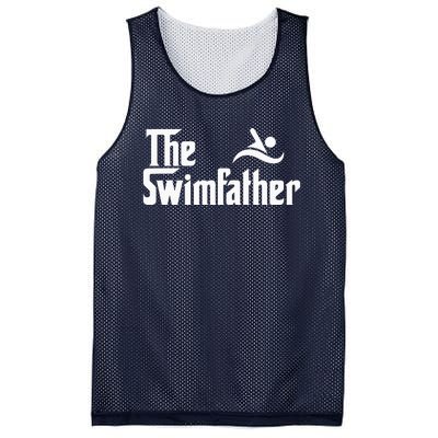 The Swim Father Funny Swimming Swimmer Gift Mesh Reversible Basketball Jersey Tank