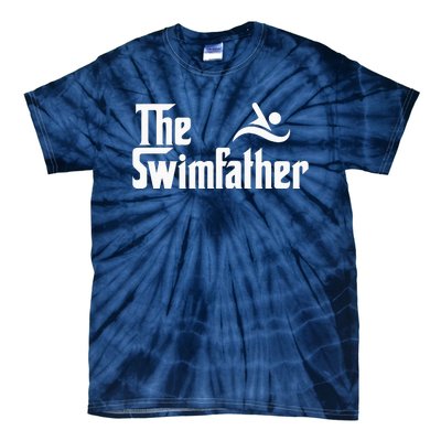 The Swim Father Funny Swimming Swimmer Gift Tie-Dye T-Shirt