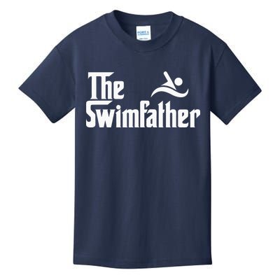 The Swim Father Funny Swimming Swimmer Gift Kids T-Shirt