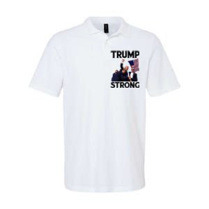 Trump Strong Fist Hand Us Vote Trump 2024 Survives Rally Softstyle Adult Sport Polo