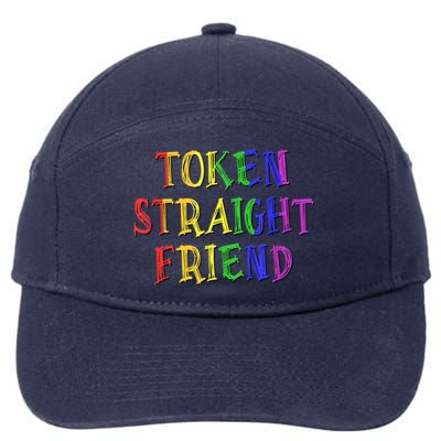 Token Straight Friend - Rainbow Colors 7-Panel Snapback Hat