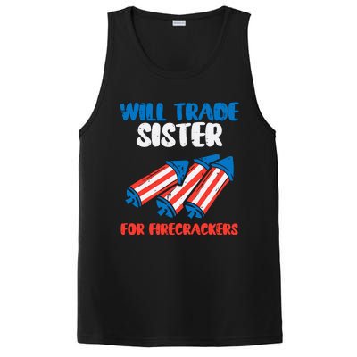 Trade Sister For Firecrackers Funny Boy 4th Of July PosiCharge Competitor Tank