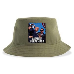 Trump Strong Fist Hand Us Vote Trump 2024 Survives Rally Sustainable Bucket Hat