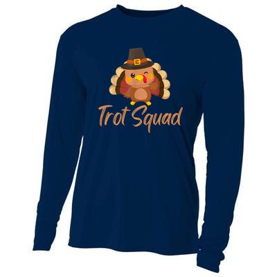 Trot Squad Funny Thanksgiving Day Running Costume Turkey Boy Cooling Performance Long Sleeve Crew