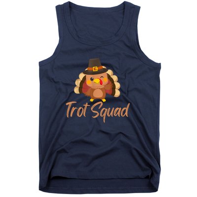 Trot Squad Funny Thanksgiving Day Running Costume Turkey Boy Tank Top