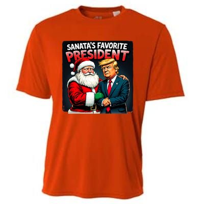 Trump SantaS Favorite President Cooling Performance Crew T-Shirt