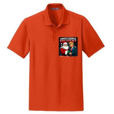 Trump SantaS Favorite President Dry Zone Grid Polo