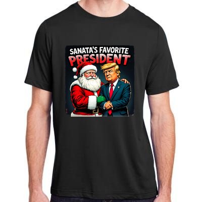 Trump SantaS Favorite President Adult ChromaSoft Performance T-Shirt