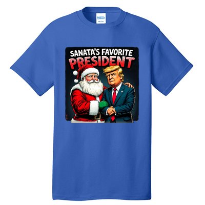 Trump SantaS Favorite President Tall T-Shirt