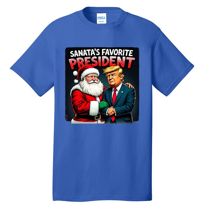 Trump SantaS Favorite President Tall T-Shirt