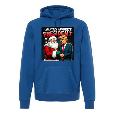 Trump SantaS Favorite President Premium Hoodie