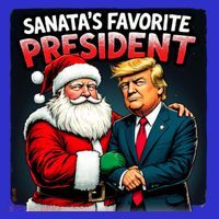 Trump SantaS Favorite President 16 in Basic Backpack
