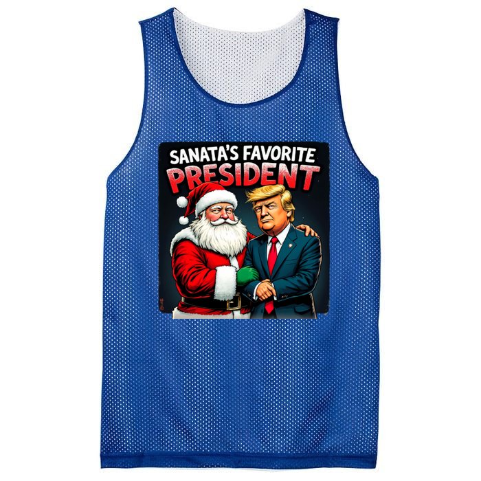 Trump SantaS Favorite President Mesh Reversible Basketball Jersey Tank